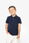 Umweltfreundliches Polohemd aus Pikeetrikot für Kinder