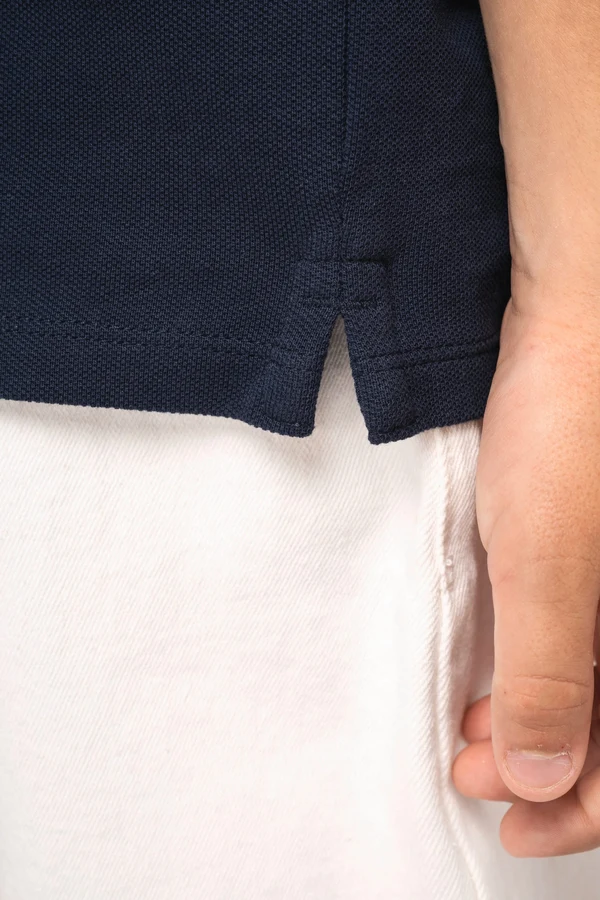 Umweltfreundliches Polohemd aus Pikeetrikot für Kinder
