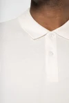 Eco-friendly men's dropped shoulders piqué knit polo shirt