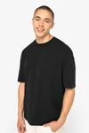 Eco-friendly men's washed effect oversized t-shirt
