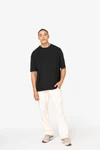 Eco-friendly men's washed effect oversized t-shirt