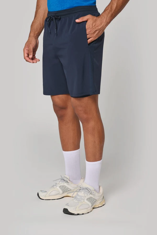 Umweltfreundliche 2-in-1-Shorts mit integrierter Untershort für Herren