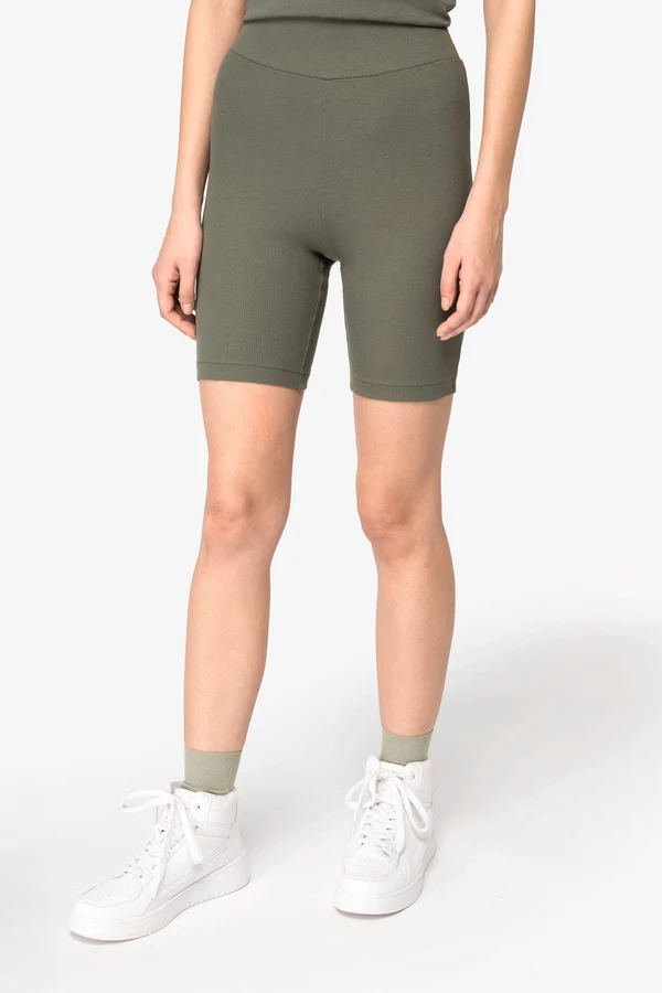 Eco-friendly ladie's rib shorts