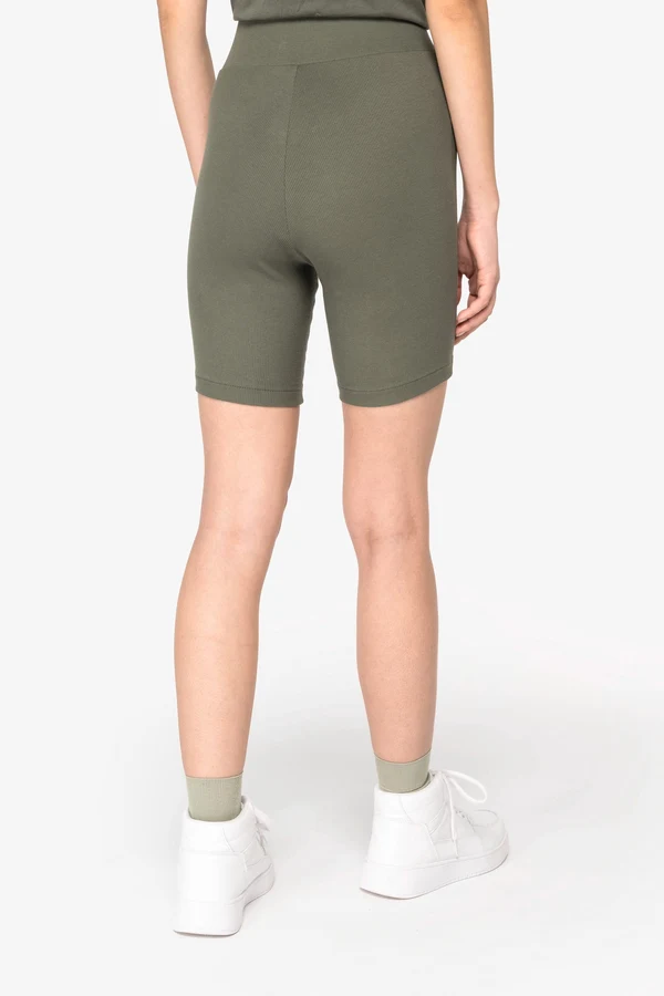 Eco-friendly ladie's rib shorts