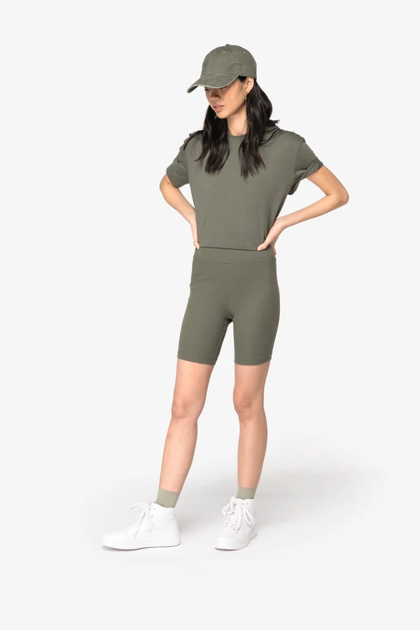 Eco-friendly ladie's rib shorts