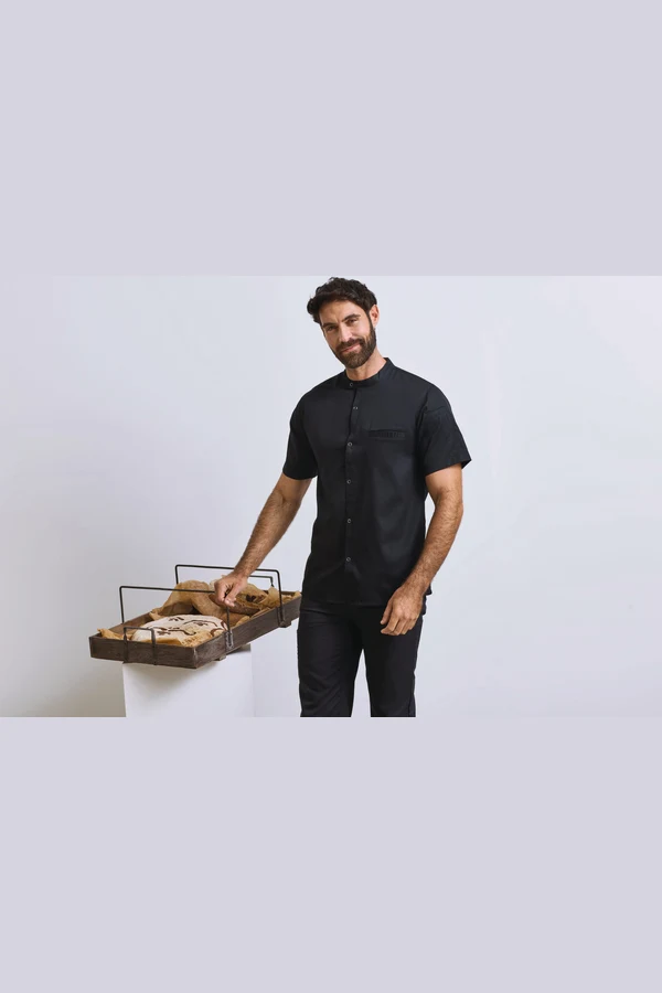 Chef-Kochjacke mit kurzen Ärmeln