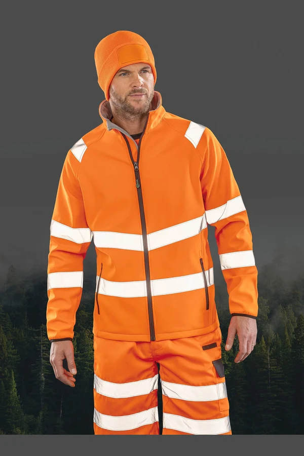 Recycelte Softshell-Sicherheitsjacke
