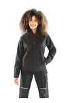 Recycelte 3-Lagen-Softshelljacke für Damen mit Kapuze