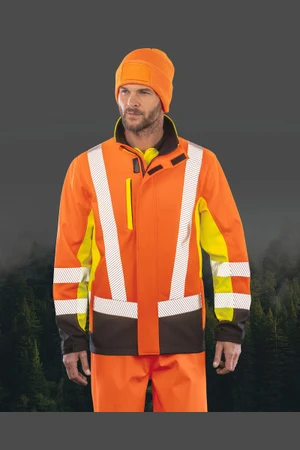 Recycelte 3-lagige Softshell-Sicherheitsjacke