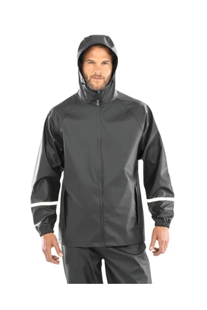 Wasserdichte Prism PU-Jacke mit reflektierenden Streifen
