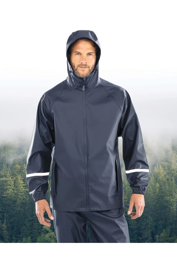 Wasserdichte Prism PU-Jacke mit reflektierenden Streifen