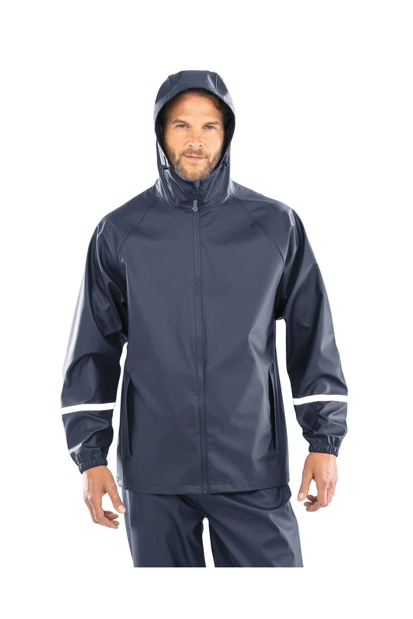 Wasserdichte Prism PU-Jacke mit reflektierenden Streifen
