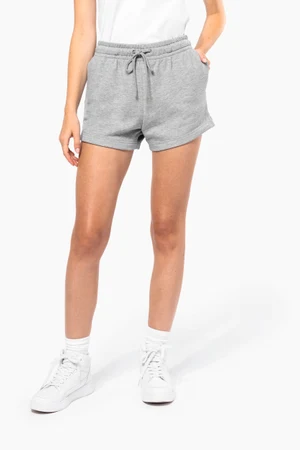 Umweltfreundliche Shorts aus gebürstetem Molton für Damen