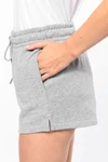 Umweltfreundliche Shorts aus gebürstetem Molton für Damen