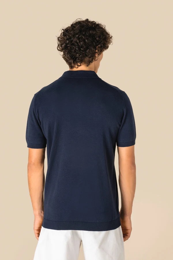 Umweltfreundliches Herren-Polohemd aus Strick