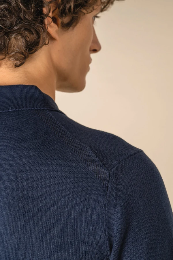 Umweltfreundliches Herren-Polohemd aus Strick