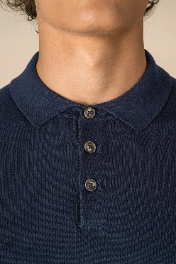 Umweltfreundliches Herren-Polohemd aus Strick