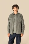 Umweltfreundliche ausgewaschene Herren-Hemdjacke aus Kord