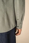 Umweltfreundliche ausgewaschene Herren-Hemdjacke aus Kord