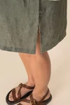 Hemdblusenkleid aus Leinen für Damen