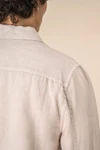 Ausgewaschene Herrenhemdjacke aus Leinen