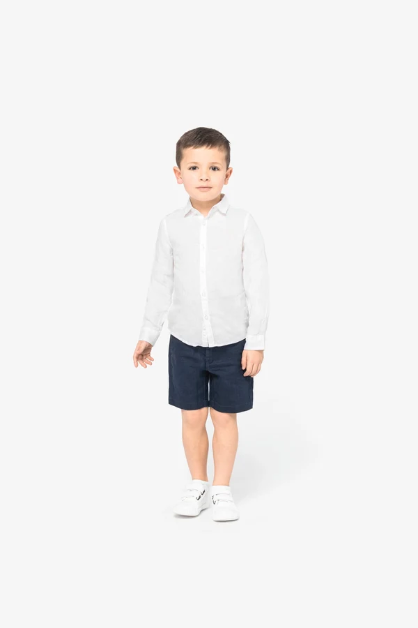 Bermuda-Shorts aus Leinen für Jungen