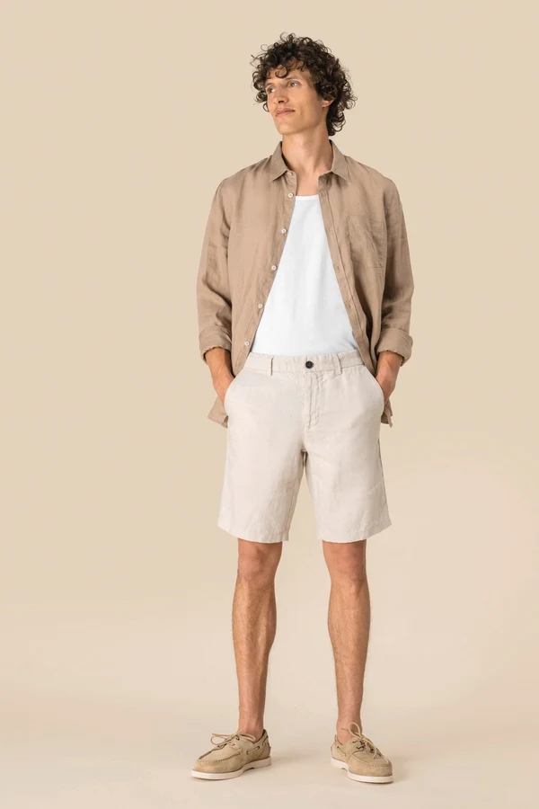 Bermuda-Shorts aus Leinen für Herren