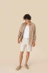 Bermuda-Shorts aus Leinen für Herren
