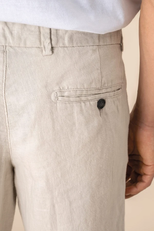 Bermuda-Shorts aus Leinen für Herren