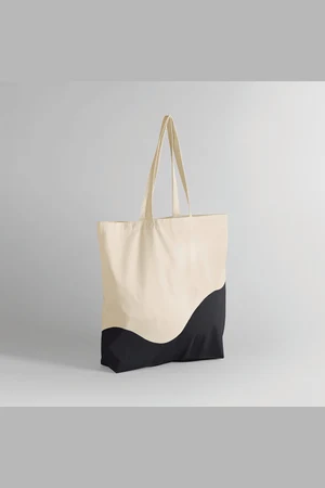 Bio-Beuteltasche mit Wirbel-Print