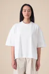 Das Unisex-T-Shirt Boxy aus recycelter Baumwolle