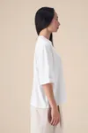 Das Unisex-T-Shirt Boxy aus recycelter Baumwolle