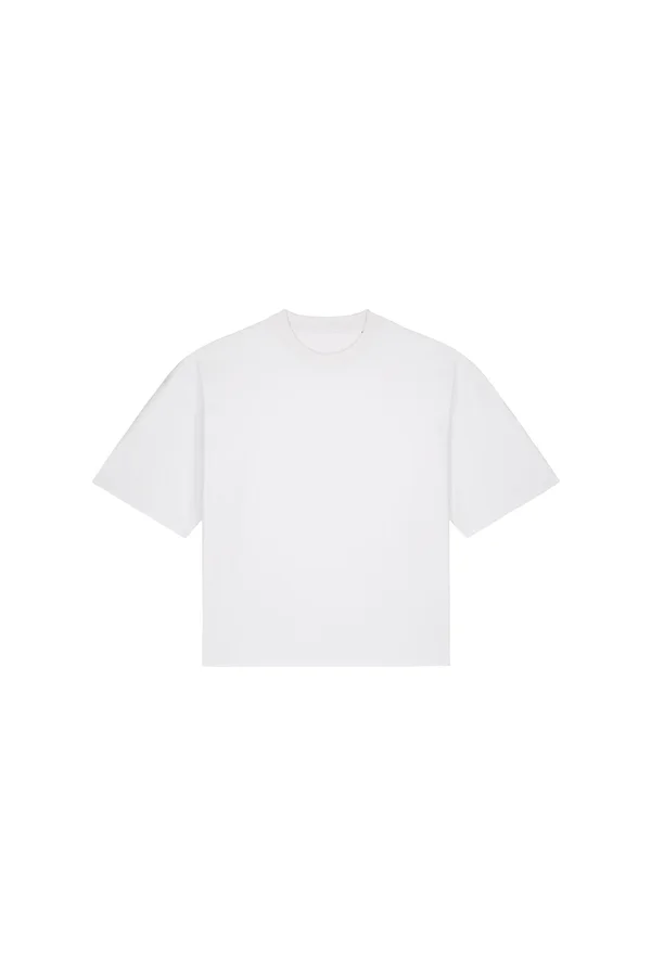 Das Unisex-T-Shirt Boxy aus recycelter Baumwolle