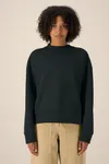 Das Boxy Rundhals-Unisex-Sweatshirt aus recycelter Baumwolle
