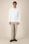 Das Rundhals-Unisex-Sweatshirt aus recycelter Baumwolle
