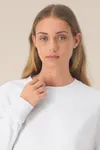 Das Damen-Rundhals-Sweatshirt aus recycelter Baumwolle