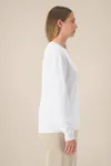 Das Damen-Rundhals-Sweatshirt aus recycelter Baumwolle