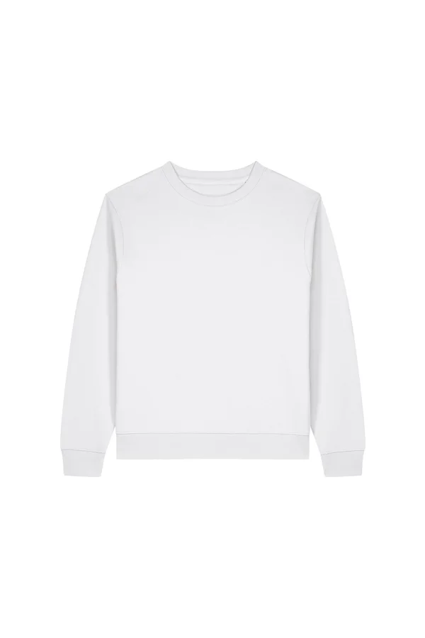 Das Damen-Rundhals-Sweatshirt aus recycelter Baumwolle