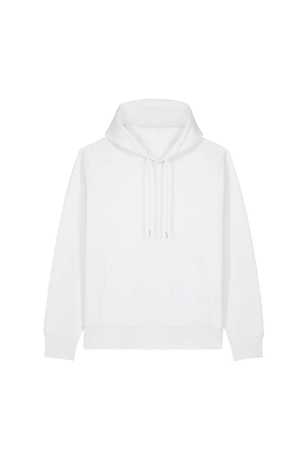 Der Unisex-Hoodie aus recycelter Baumwolle