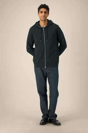 Der Unisex-Zip-Hoodie aus Baumwolle-TENCEL™ Modal