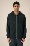 Der Unisex-Zip-Hoodie aus Baumwolle-TENCEL™ Modal