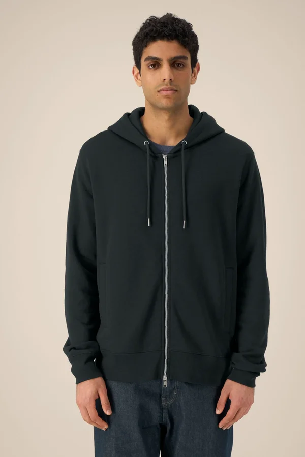 Der Unisex-Zip-Hoodie aus Baumwolle-TENCEL™ Modal