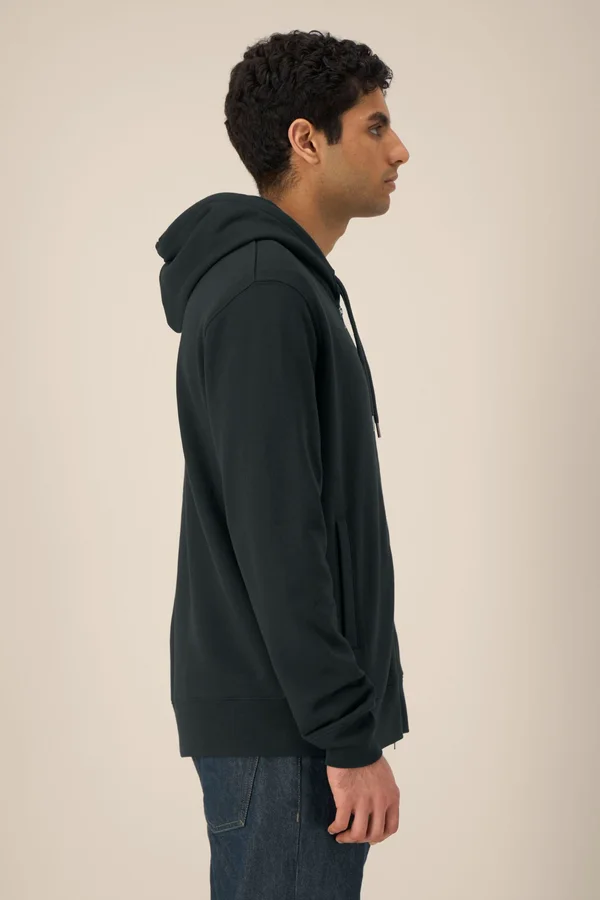 Der Unisex-Zip-Hoodie aus Baumwolle-TENCEL™ Modal