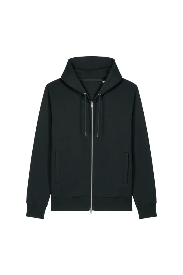 Der Unisex-Zip-Hoodie aus Baumwolle-TENCEL™ Modal