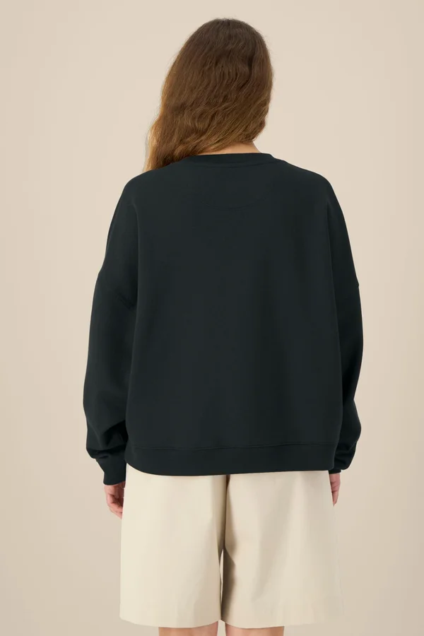 Das Damen-Rundhals-Sweatshirt aus Baumwolle-TENCEL™ Modal