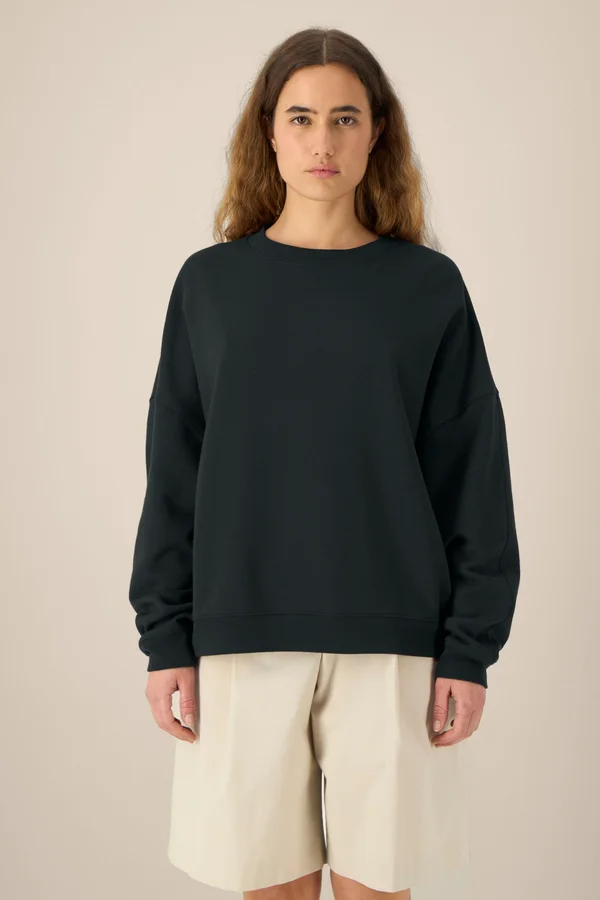 Das Damen-Rundhals-Sweatshirt aus Baumwolle-TENCEL™ Modal