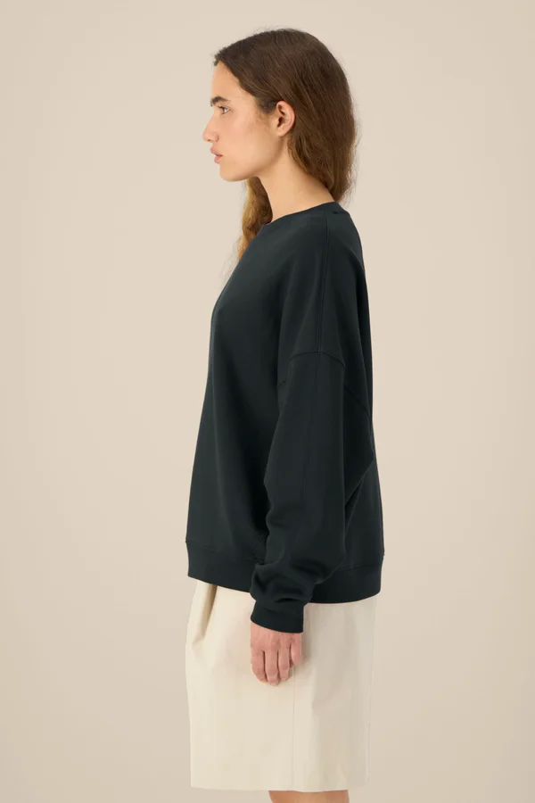 Das Damen-Rundhals-Sweatshirt aus Baumwolle-TENCEL™ Modal