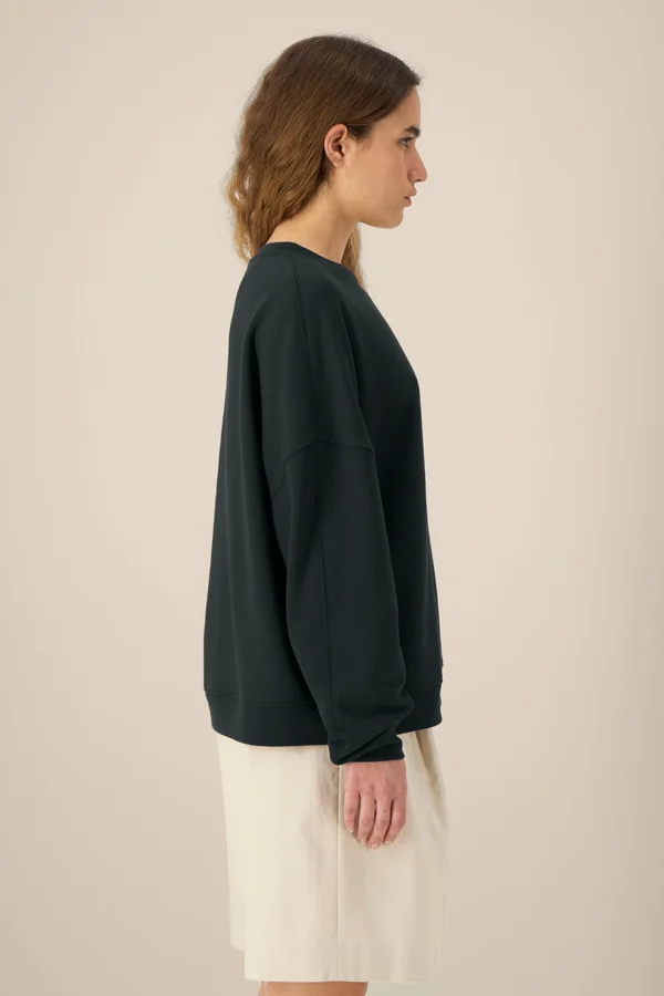 Das Damen-Rundhals-Sweatshirt aus Baumwolle-TENCEL™ Modal