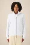 Das Unisex-Sweatshirt mit Reißverschluss und Stehkragen