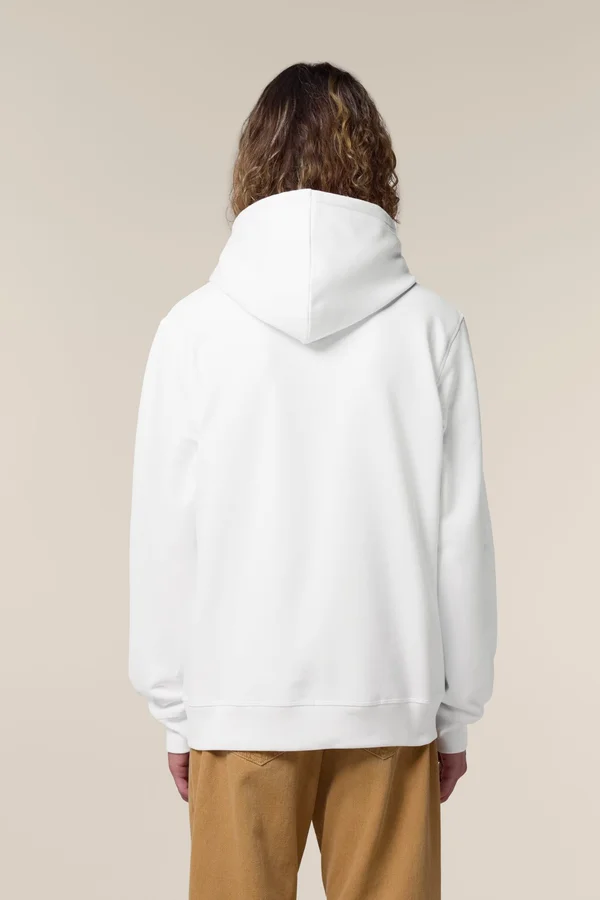 Der Unisex-Hoodie mit Seitentaschen